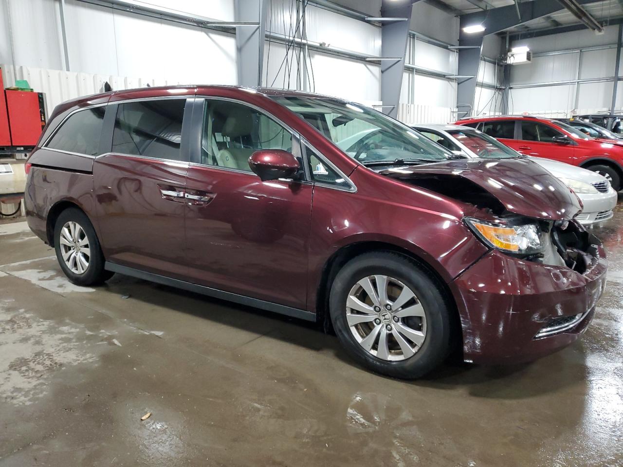 2014 Honda Odyssey VIN 5FNRL5H41EB012170 Copart auction photo, front end damage thumbnail 4