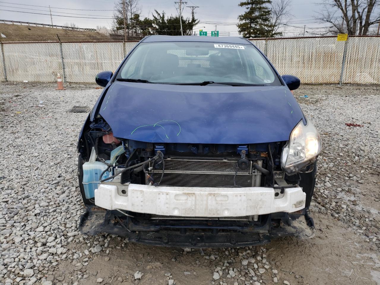 2011 Toyota Prius VIN JTDKN3DUXB0293580 Copart auction photo, front end damage thumbnail 5