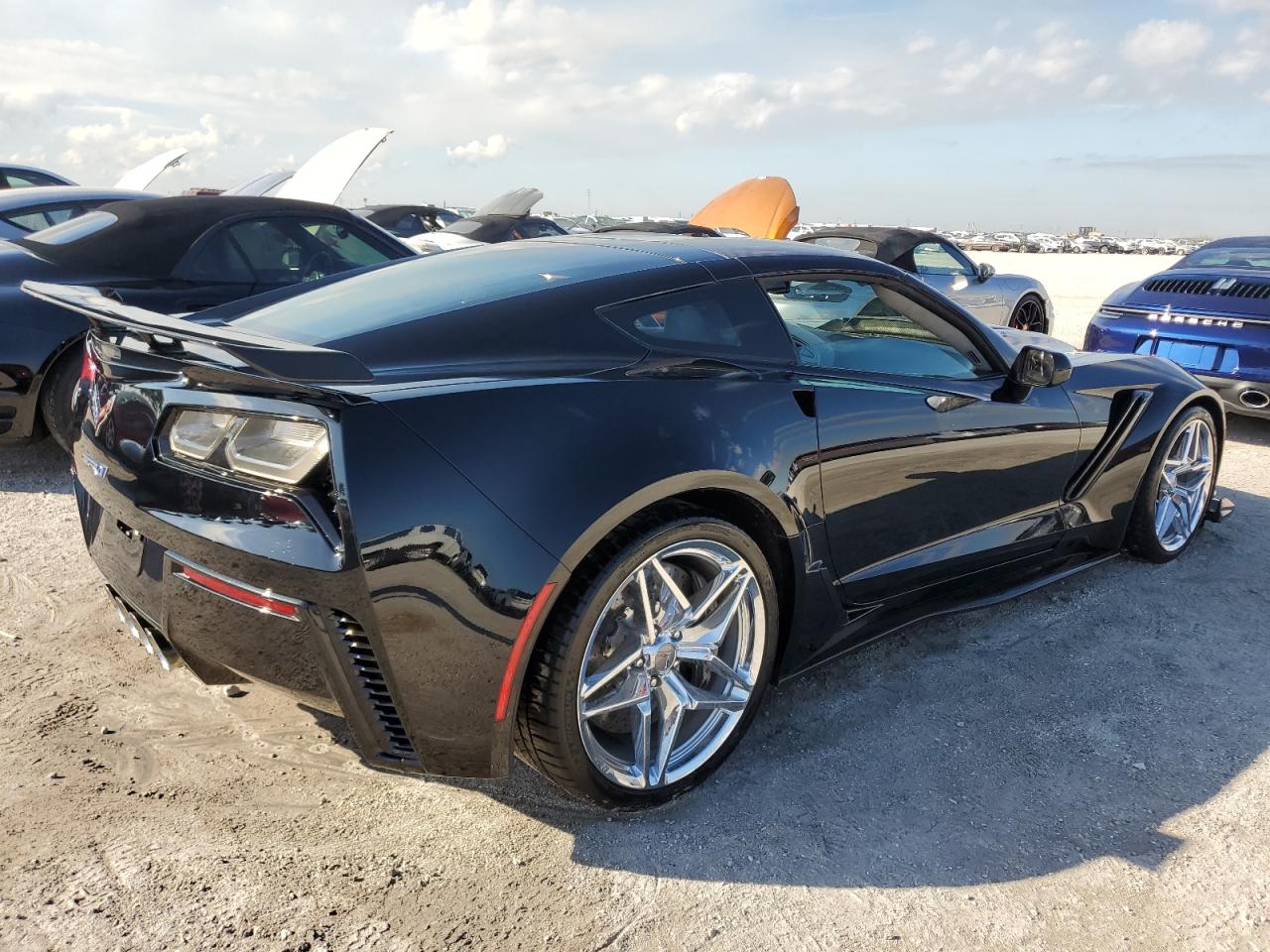 2019 Chevrolet Corvette VIN 1G1Y52D91K5801673 Copart auction photo, water/flood damage thumbnail 3