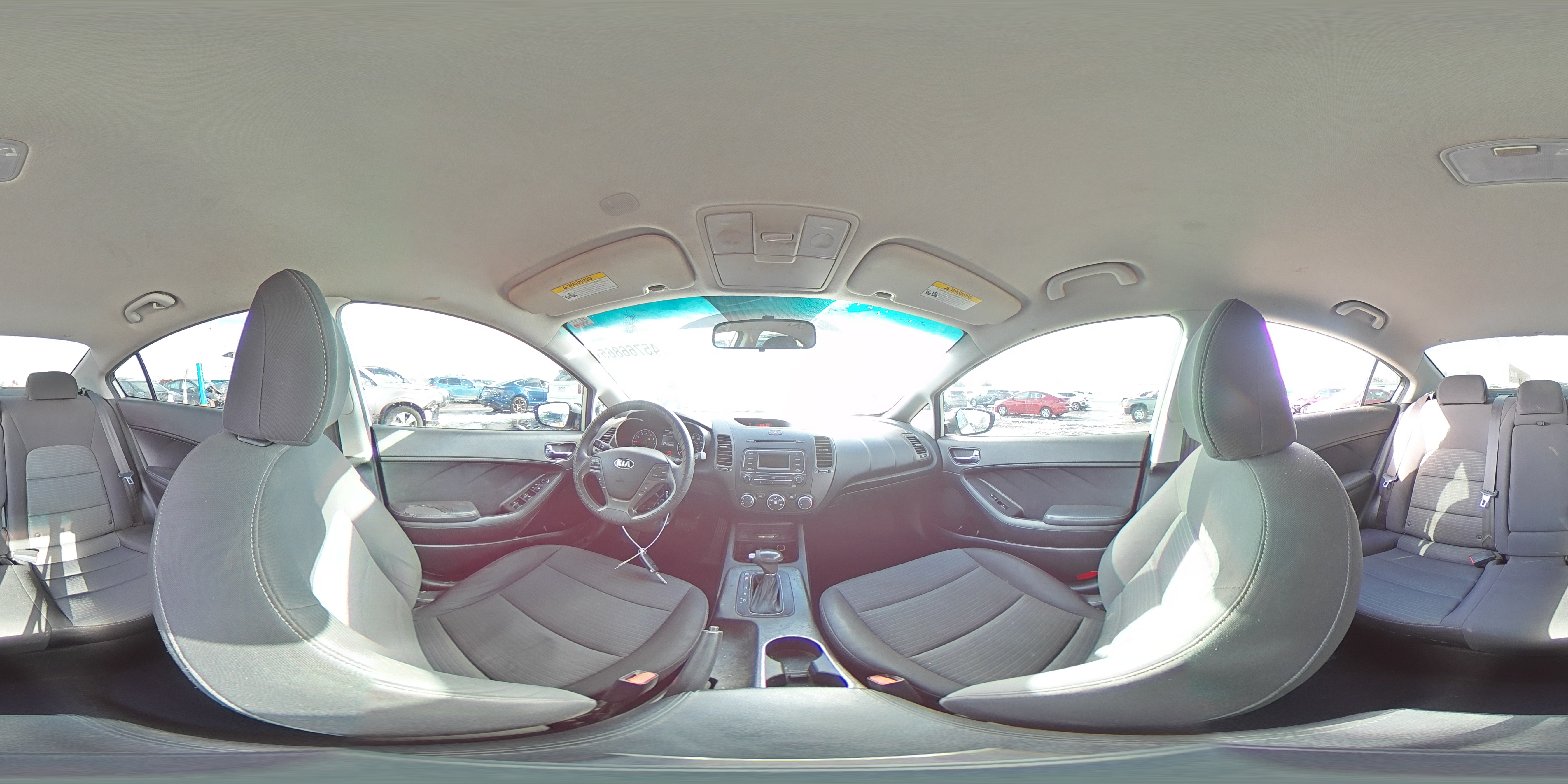 2014 KIA Forte VIN KNAFX4A69E5139180 Copart auction photo, vandalism damage thumbnail 14