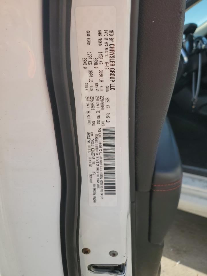 2013 Dodge Durango VIN 1C4SDJCT4DC682748 Copart auction photo, front end damage thumbnail 14
