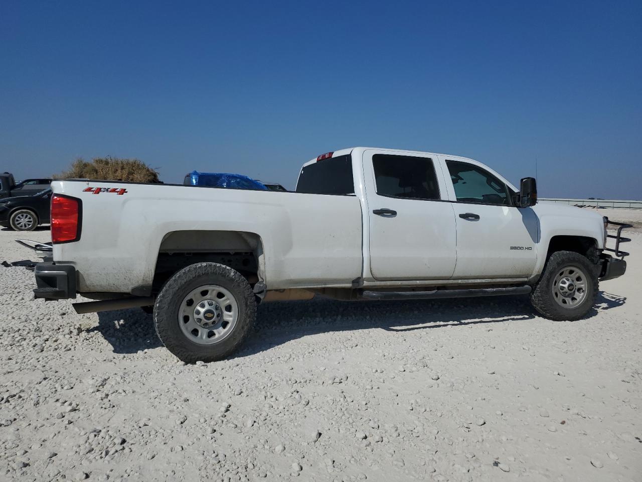 2019 Chevrolet Silverado VIN 1GC1KREG8KF109055 Copart auction photo, front end / side damage thumbnail 3