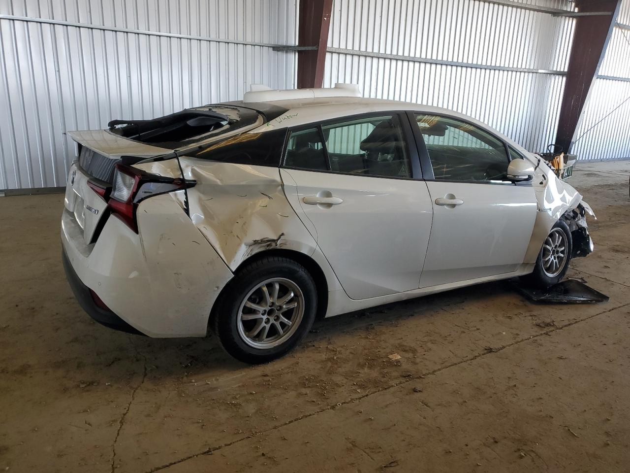 2022 Toyota Prius VIN JTDKAMFU9N3184433 Copart auction photo, front end / rear end damage thumbnail 3