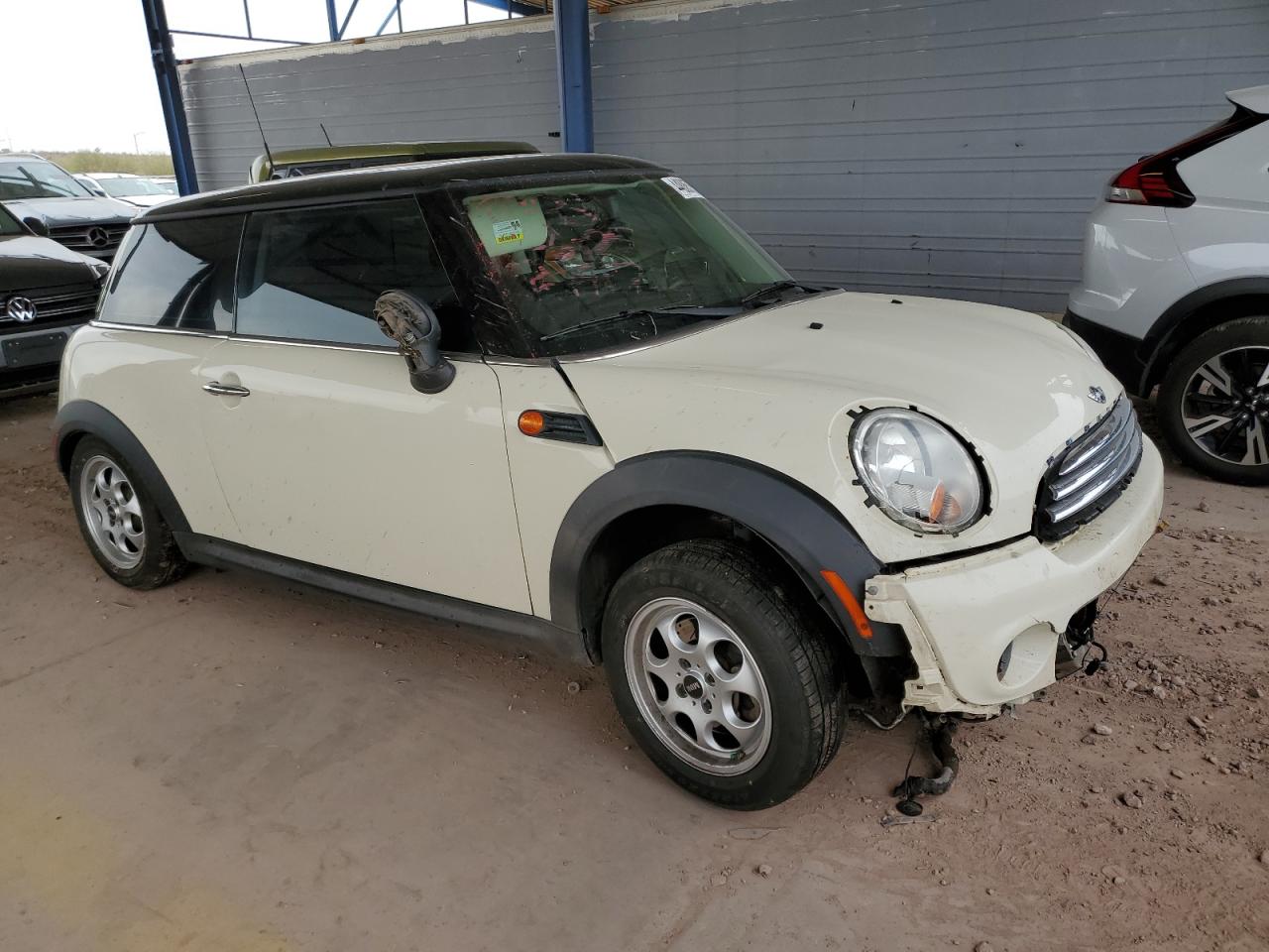 2012 MINI Cooper VIN WMWSU3C5XCT261352 Copart auction photo, all over damage thumbnail 4