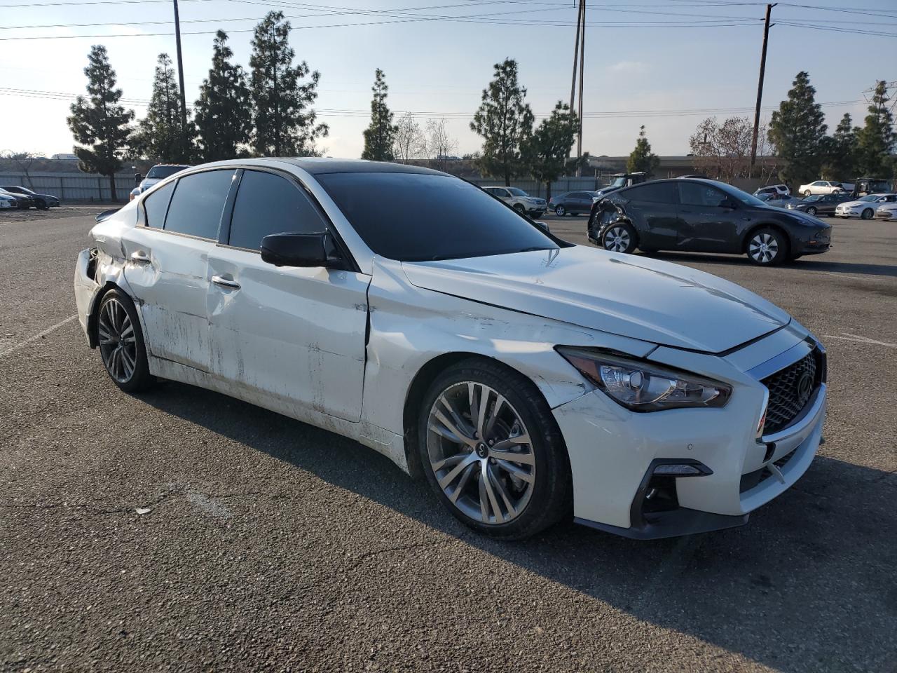 2018 Infiniti Q50 VIN JN1EV7AP9JM354897 Copart auction photo, side damage thumbnail 4