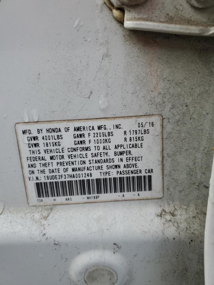 2017 Acura ILX VIN 19UDE2F37HA001248 Copart auction photo, front end damage thumbnail 13