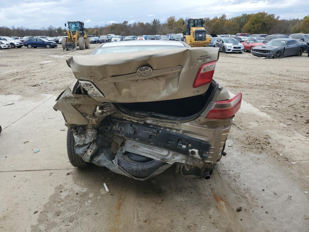 2007 Toyota Camry VIN 4T1BE46K57U707829 Copart auction photo, rear end / side damage thumbnail 6