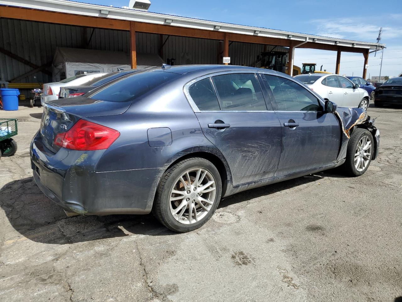 2012 Infiniti G VIN JN1CV6AR9CM672511 Copart auction photo, front end damage thumbnail 3