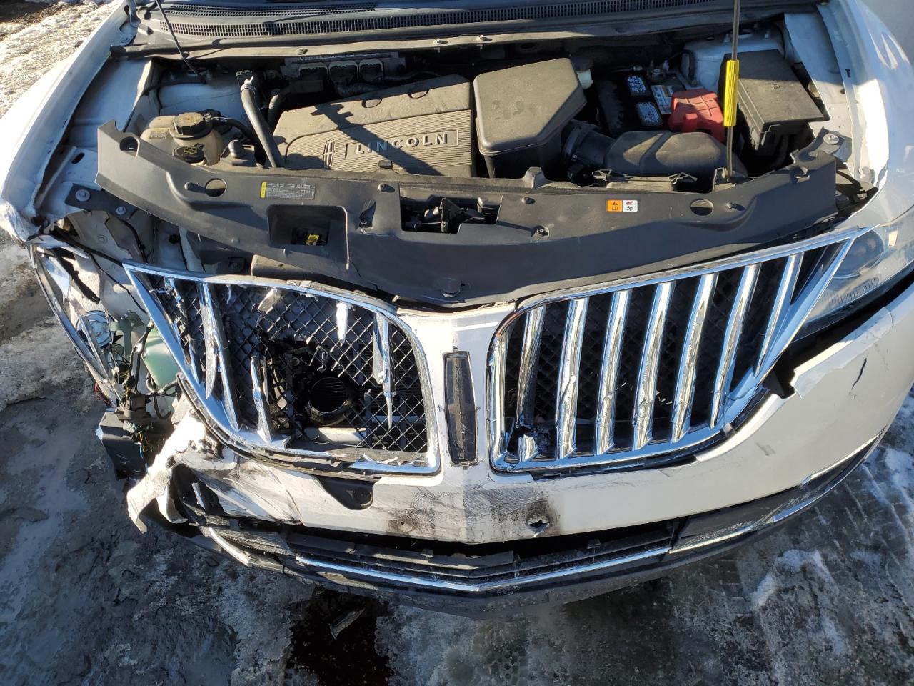 2013 Lincoln MKX VIN 2LMDJ6JKXDBL20609 Copart auction photo, front end damage thumbnail 12