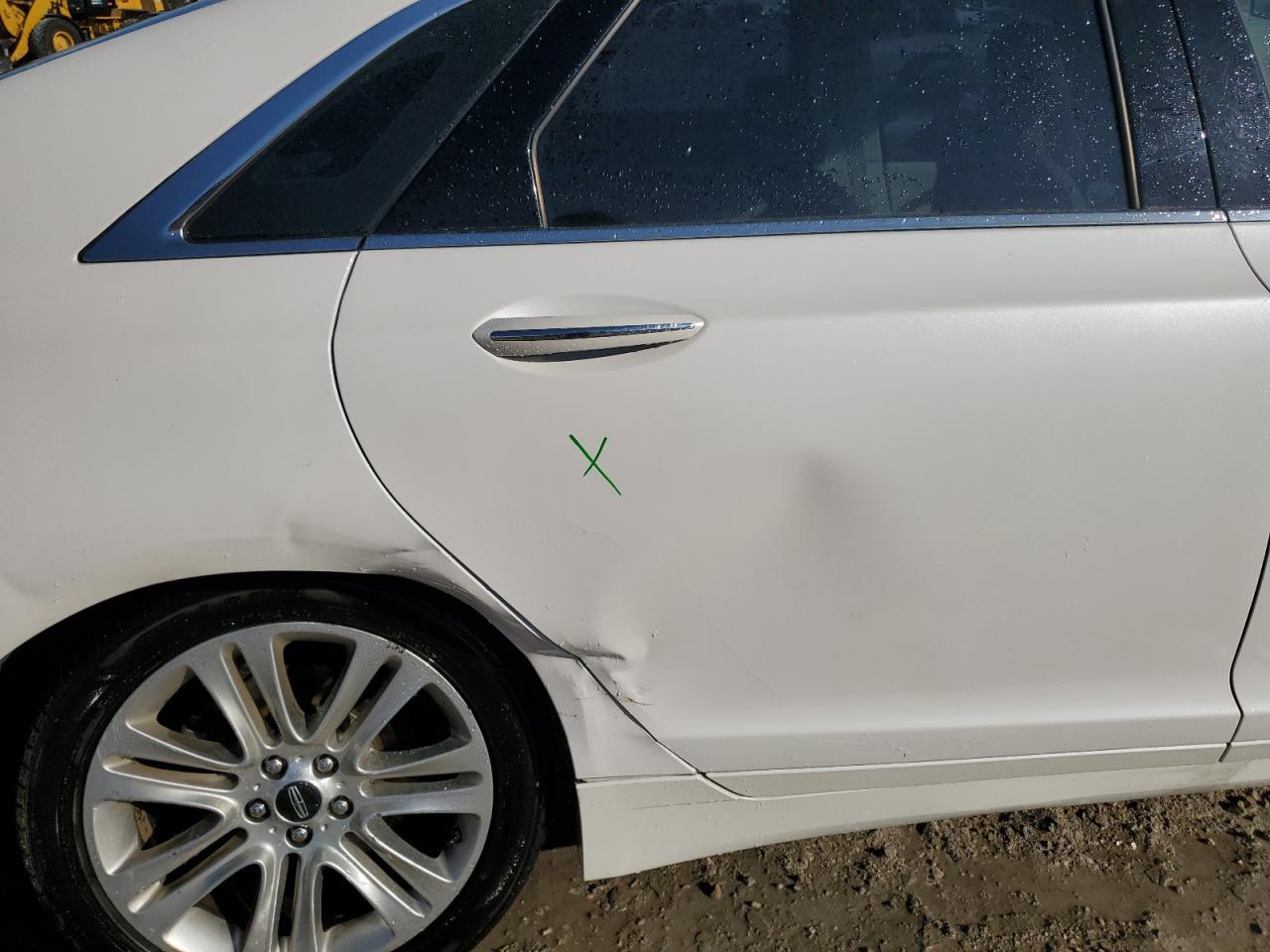 2016 Lincoln MKZ VIN 3LN6L2LU1GR634158 Copart auction photo, side / rear end damage thumbnail 10