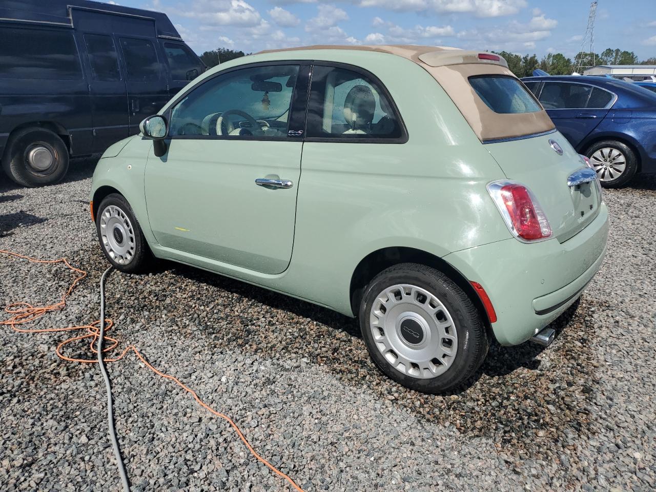 2013 Fiat 500 VIN 3C3CFFDR6DT754380 Copart auction photo, water/flood damage thumbnail 2