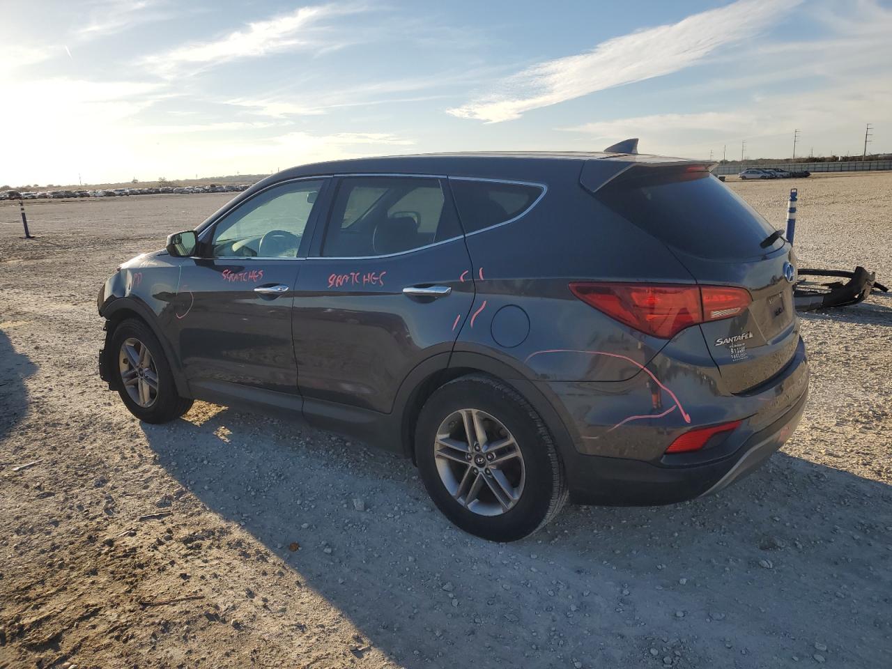 2017 Hyundai Santa Fe VIN 5XYZT3LB7HG450506 Copart auction photo, front end / minor dent/scratches damage thumbnail 2