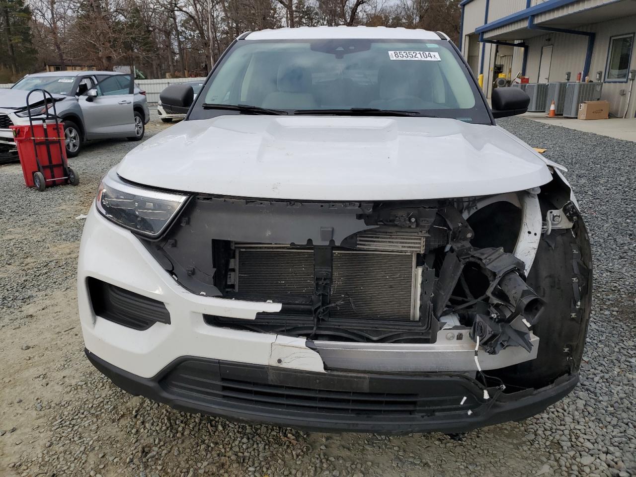 2021 Ford Explorer VIN 1FMSK8BH6MGA24543 Copart auction photo, front end damage thumbnail 5