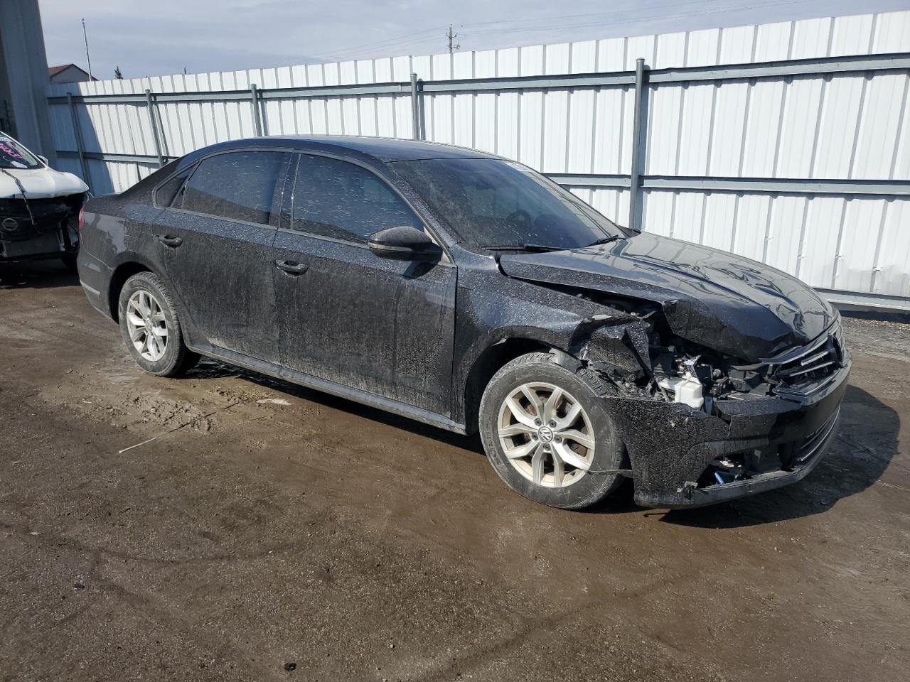 2018 Volkswagen Passat VIN 1VWAA7A33JC023658 Copart auction photo, front end / side damage thumbnail 4