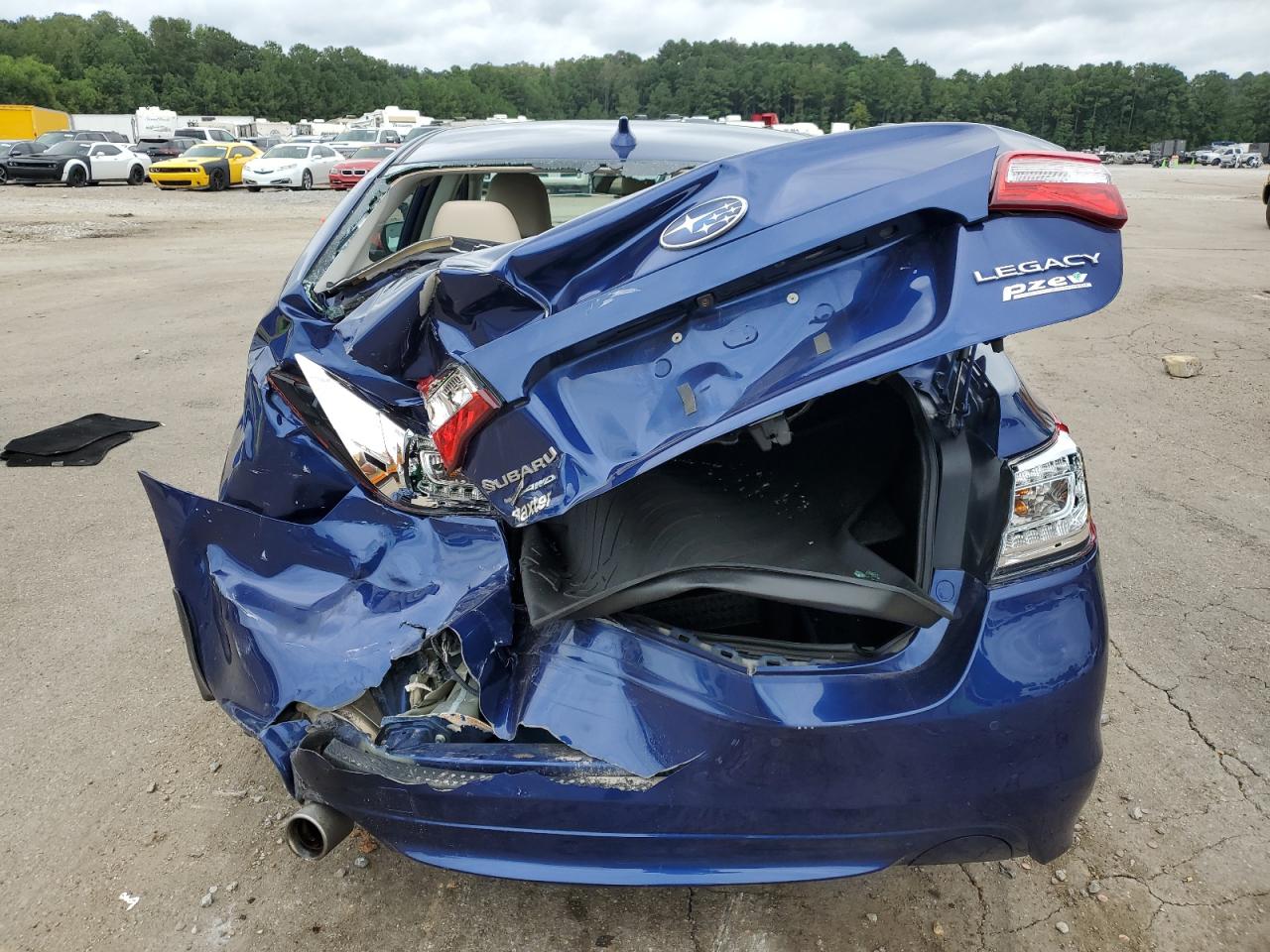 2017 Subaru Legacy VIN 4S3BNAN62H3038613 Copart auction photo, rear end / side damage thumbnail 6