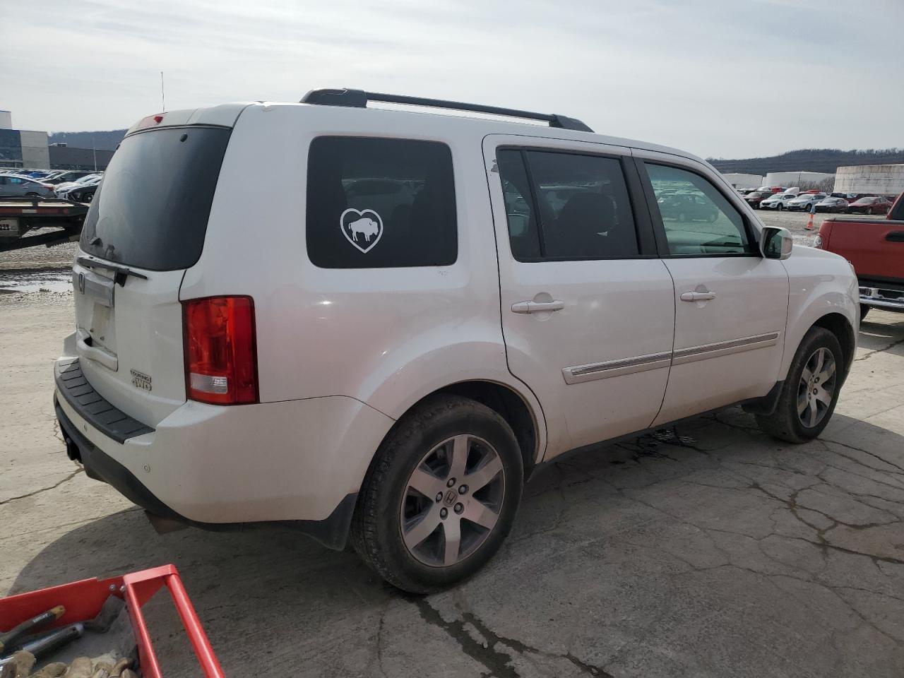 2012 Honda Pilot VIN 5FNYF4H91CB030142 Copart auction photo, all over damage thumbnail 3