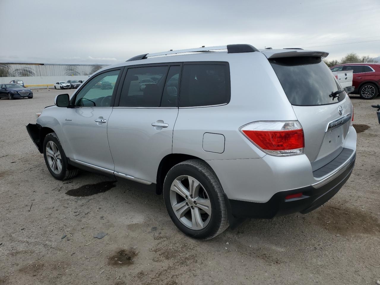 2012 Toyota Highlander VIN 5TDDK3EHXCS166085 Copart auction photo, front end / frame damage damage thumbnail 2