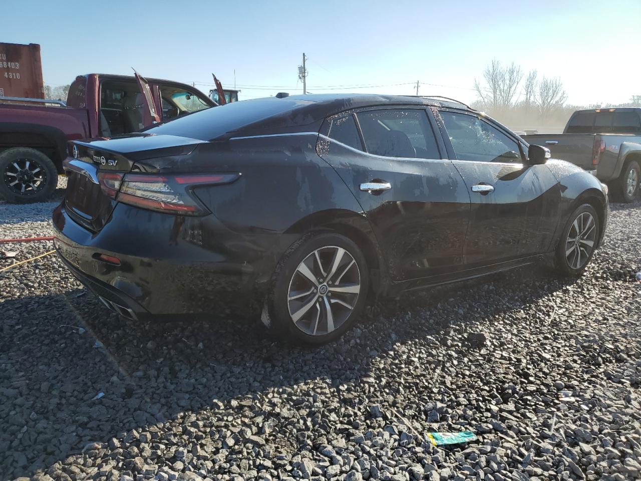 2020 Nissan Maxima VIN 1N4AA6CV2LC360620 Copart auction photo, top/roof damage thumbnail 3