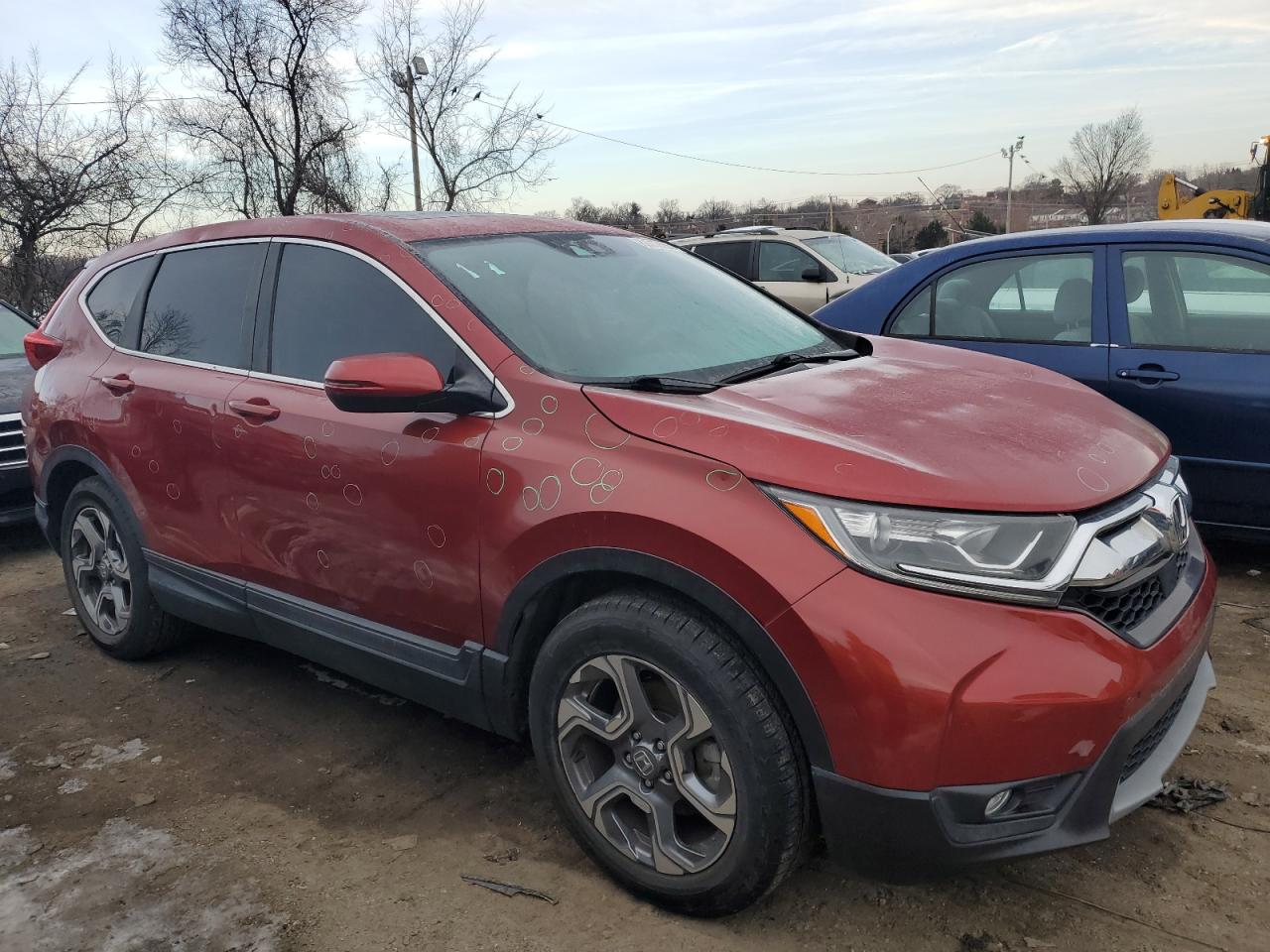 2019 Honda CR-V VIN 5J6RW1H55KL006397 Copart auction photo, hail / all over damage thumbnail 4