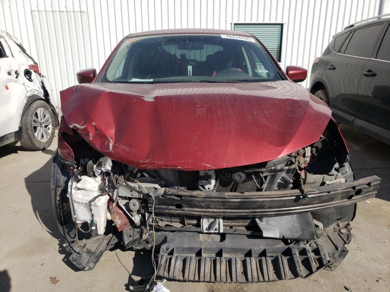 2016 Nissan Sentra VIN 3N1AB7AP4GL655023 Copart auction photo, front end damage thumbnail 5