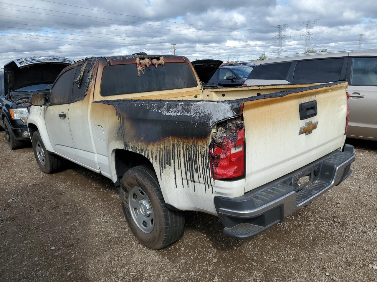 2020 Chevrolet Colorado VIN 1GCHSBEAXL1233988 Copart auction photo, burn damage thumbnail 2
