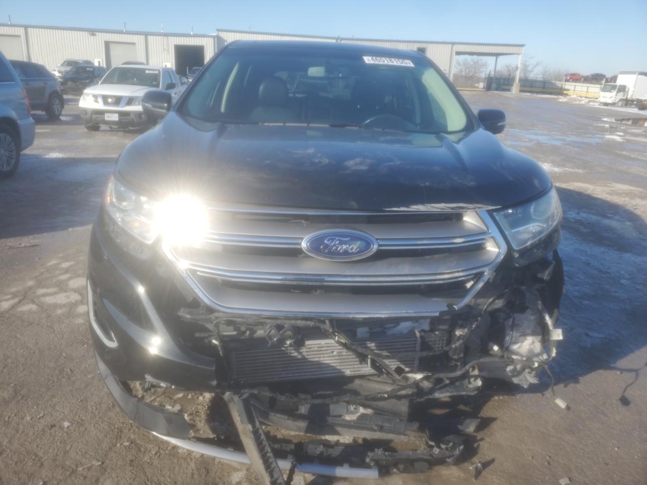 2015 Ford Edge VIN 2FMTK4J98FBB69455 Copart auction photo, front end damage thumbnail 5