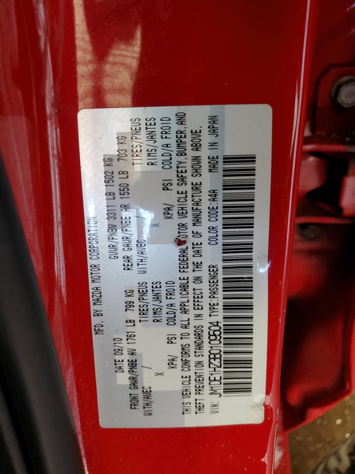 2011 Mazda 2 VIN JM1DE1HZ3B0109504 Copart auction photo, side damage thumbnail 13