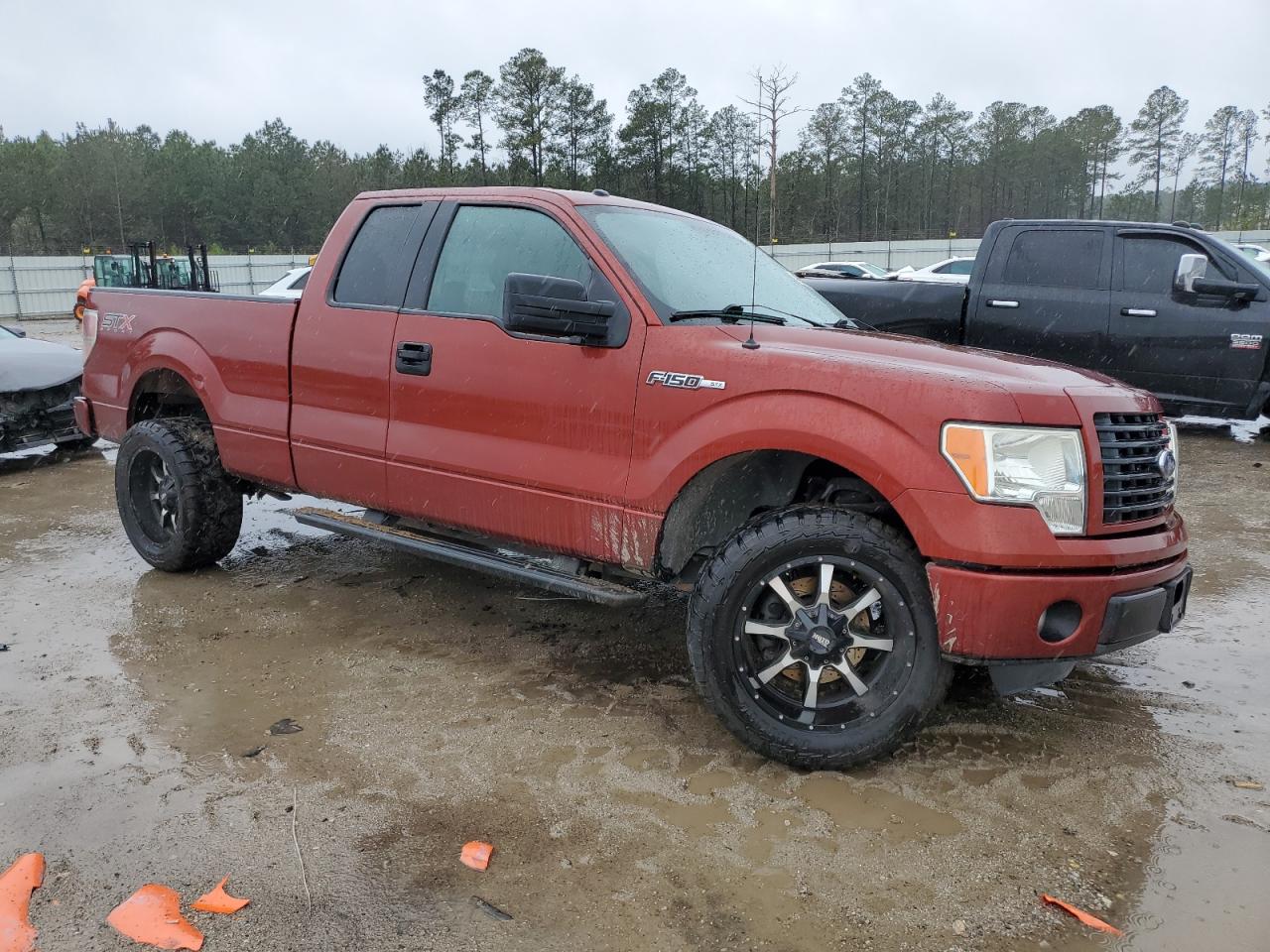 2014 Ford F-150 VIN 1FTFX1CF4EKF31936 Copart auction photo, front end / side damage thumbnail 4