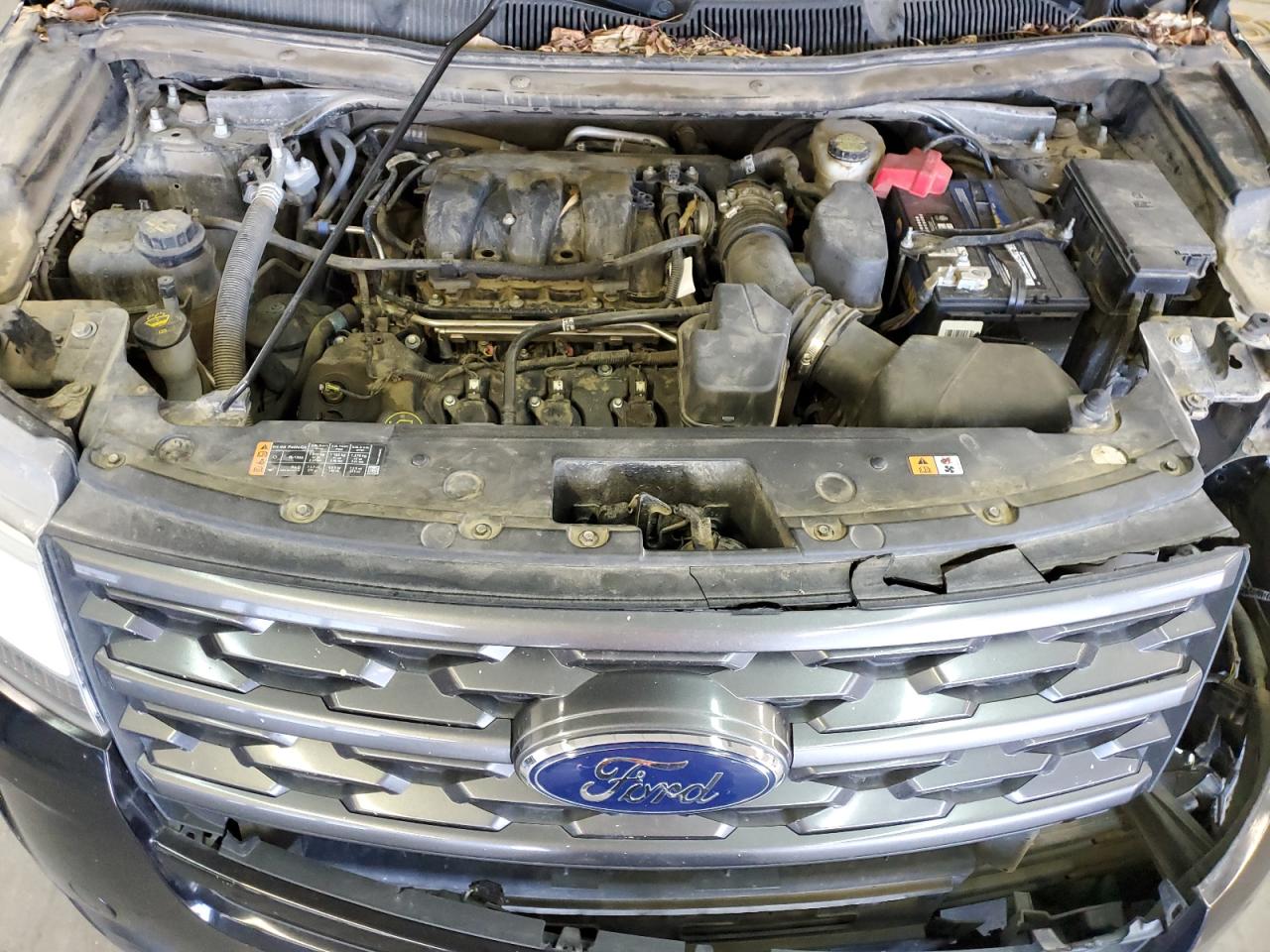 2018 Ford Explorer VIN 1FM5K8D8XJGA35180 Copart auction photo, front end / side damage thumbnail 12