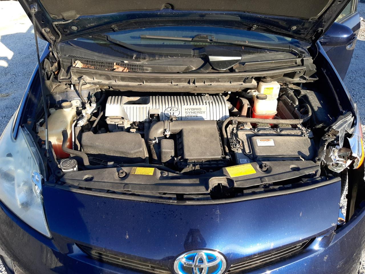2013 Toyota Prius VIN JTDKN3DU7D1693884 Copart auction photo, front end damage thumbnail 11