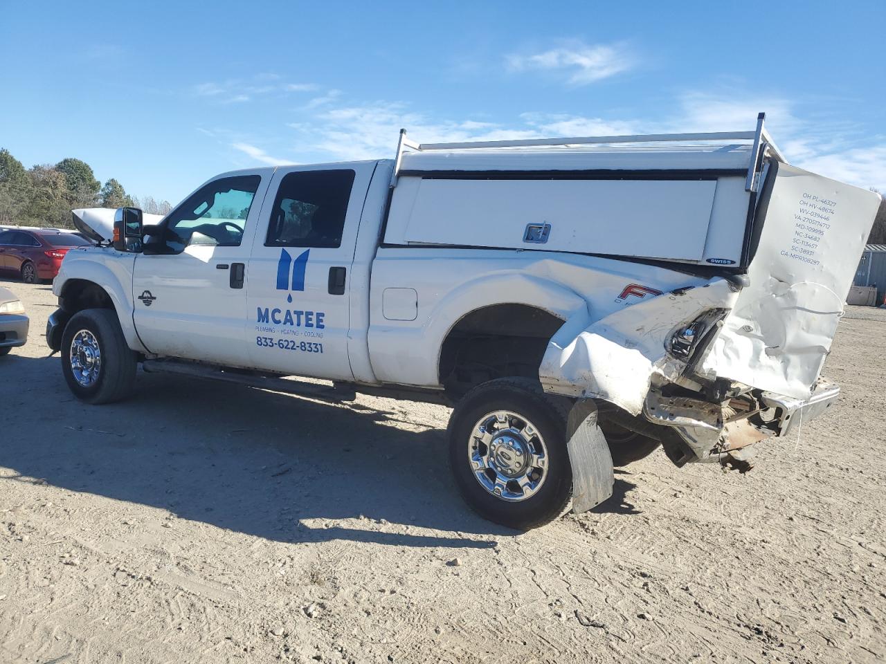 2015 Ford F250 VIN 1FT7W2BT2FED70006 Copart auction photo, all over damage thumbnail 2