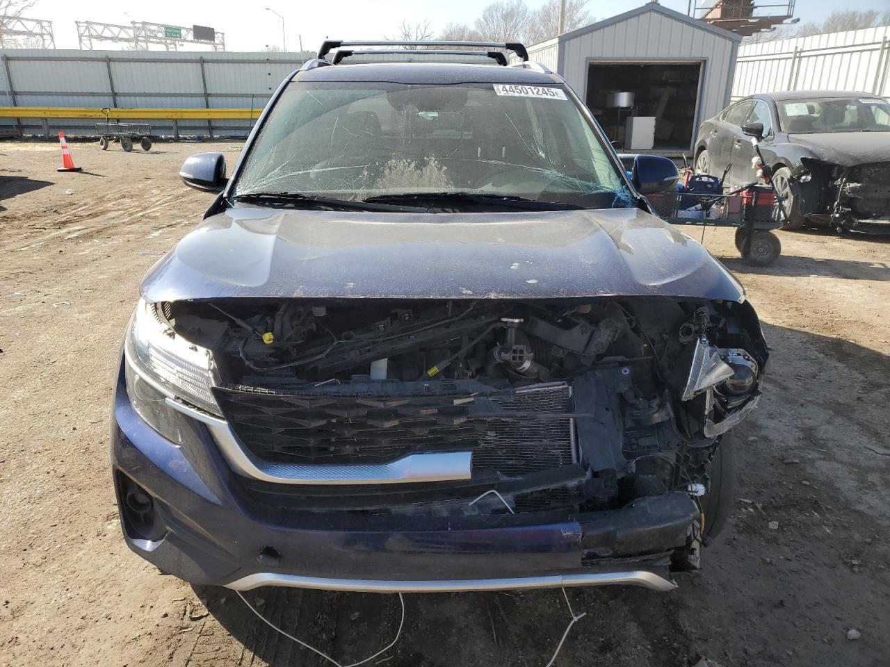 2022 KIA Seltos VIN KNDERCAA3N7321548 Copart auction photo, front end / mechanical damage thumbnail 5