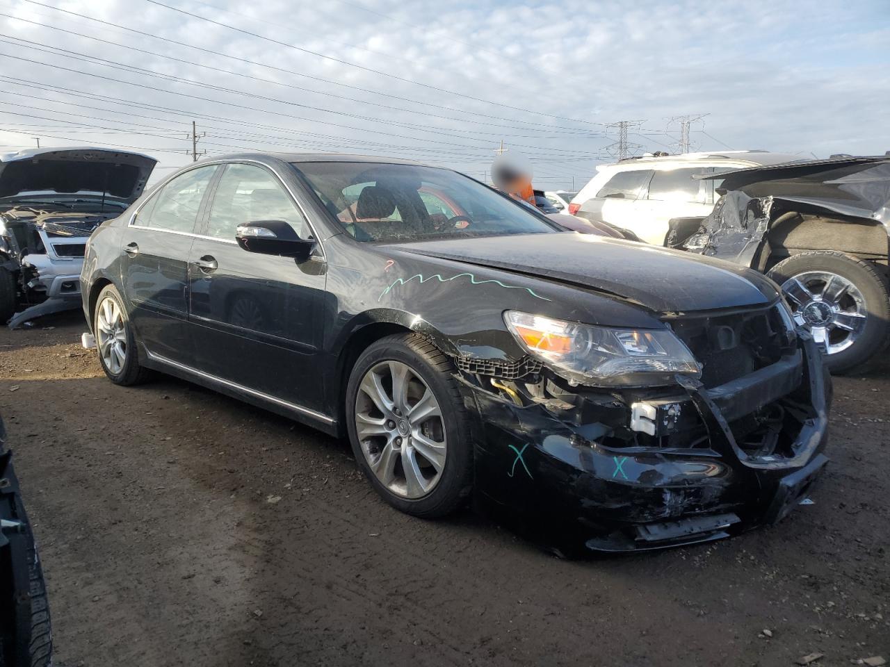 2009 Acura RL VIN JH4KB26659C000306 Copart auction photo, side / front end damage thumbnail 4