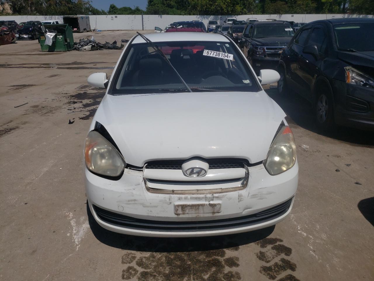 2007 Hyundai Accent VIN KMHCM36C27U030166 Copart auction photo, front end damage thumbnail 5