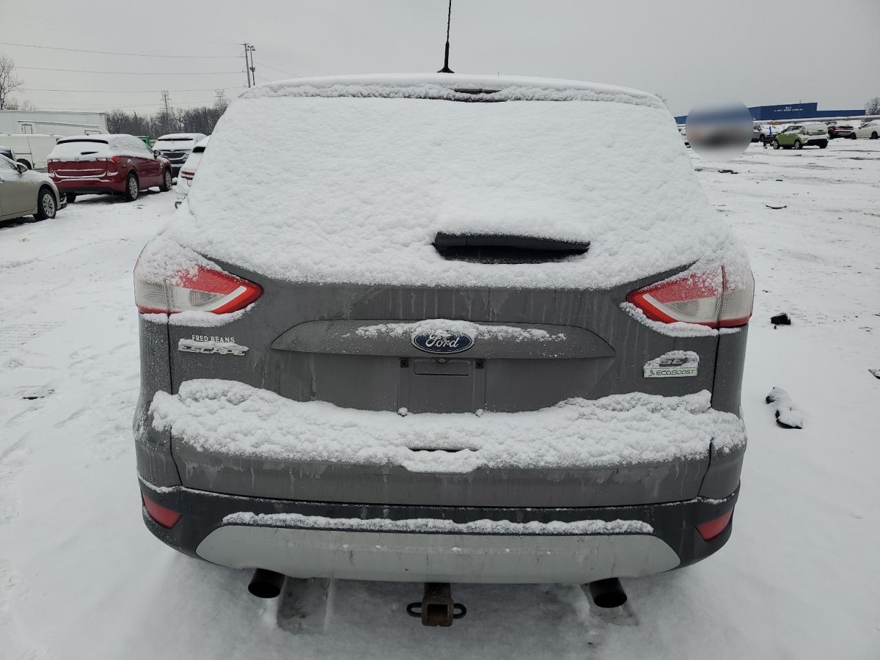 2014 Ford Escape VIN 1FMCU0GX6EUB49125 Copart auction photo, burn / burn - interior damage thumbnail 6