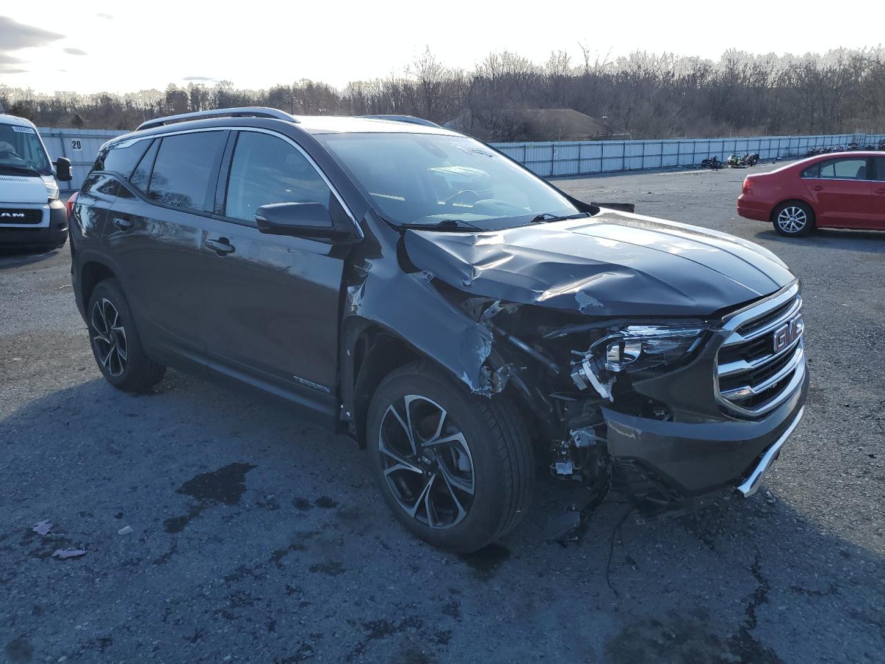 2020 GMC Terrain VIN 3GKALVEV5LL123897 Copart auction photo, front end damage thumbnail 4