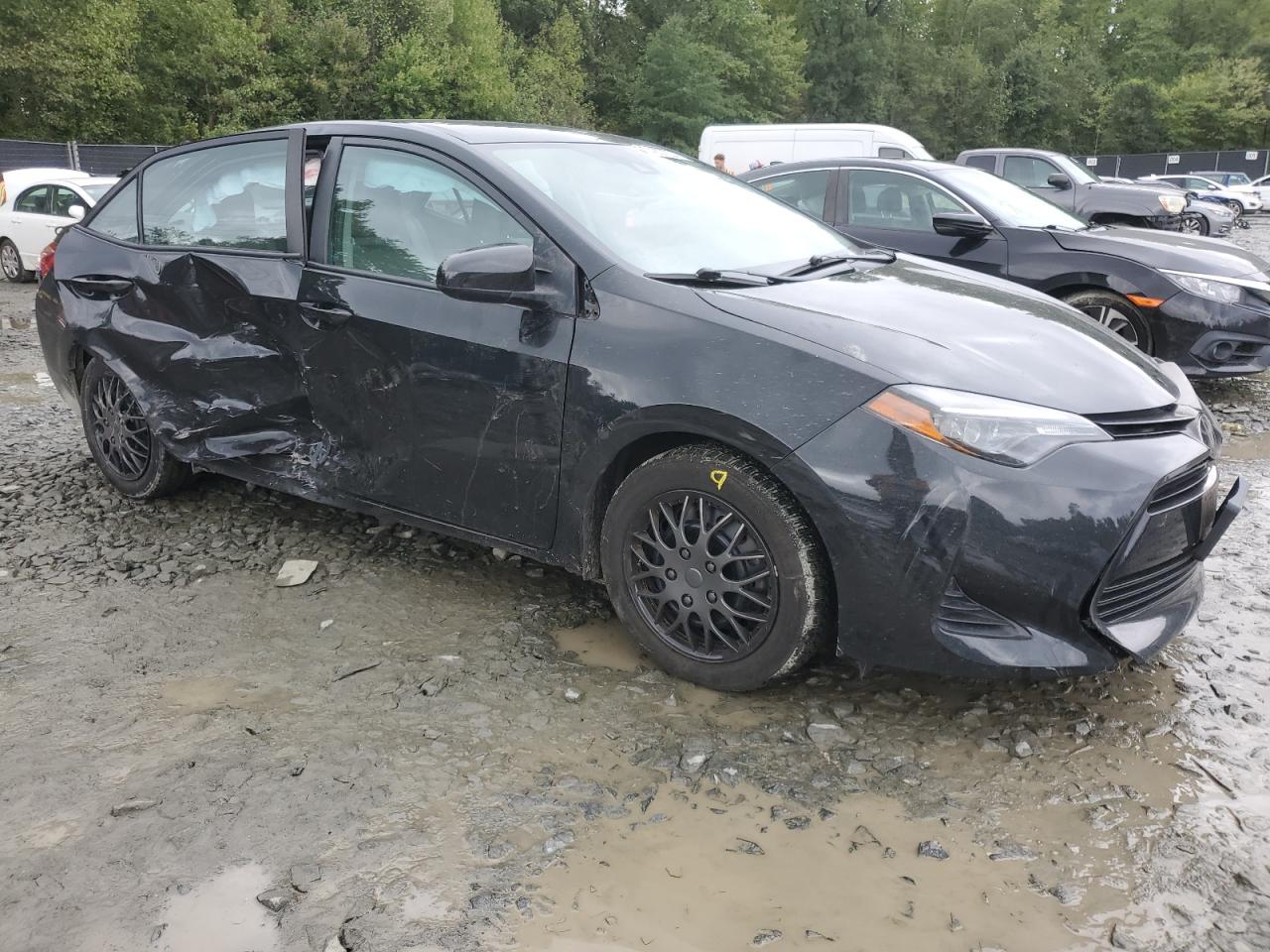 2019 Toyota Corolla VIN 2T1BURHE3KC219643 Copart auction photo, front end / side damage thumbnail 4
