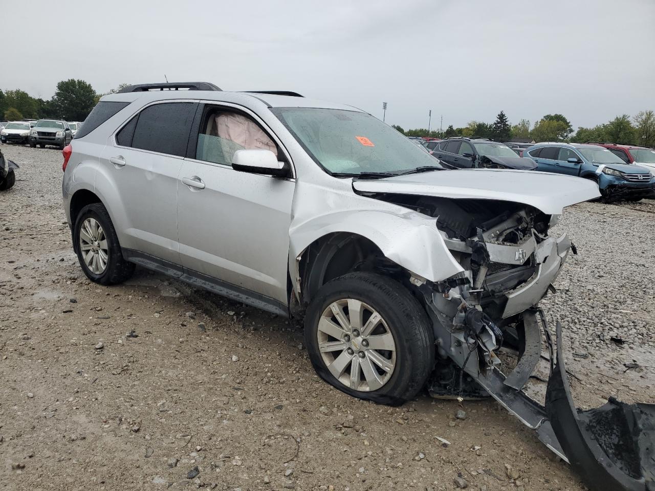 2011 Chevrolet Equinox VIN 2CNFLNEC1B6435892 Copart auction photo, front end / side damage thumbnail 4