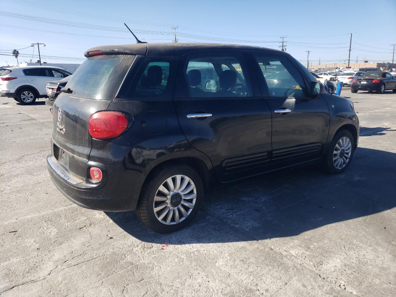 2014 Fiat 500 VIN ZFBCFABH4EZ020553 Copart auction photo, side damage thumbnail 3