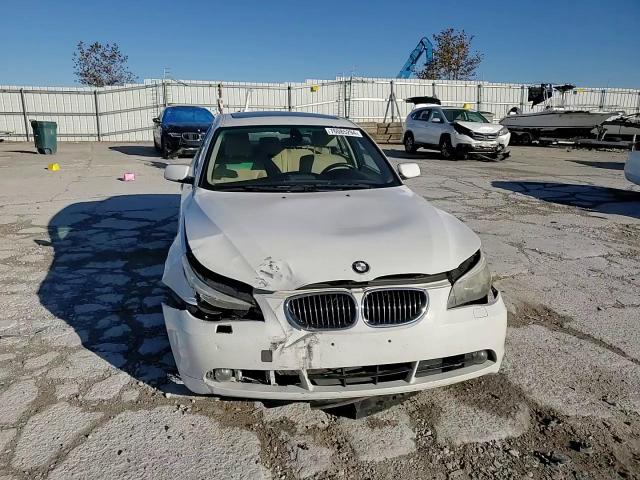 2007 BMW 5er VIN WBANE53507CW68575 Copart auction photo, front end damage thumbnail 11
