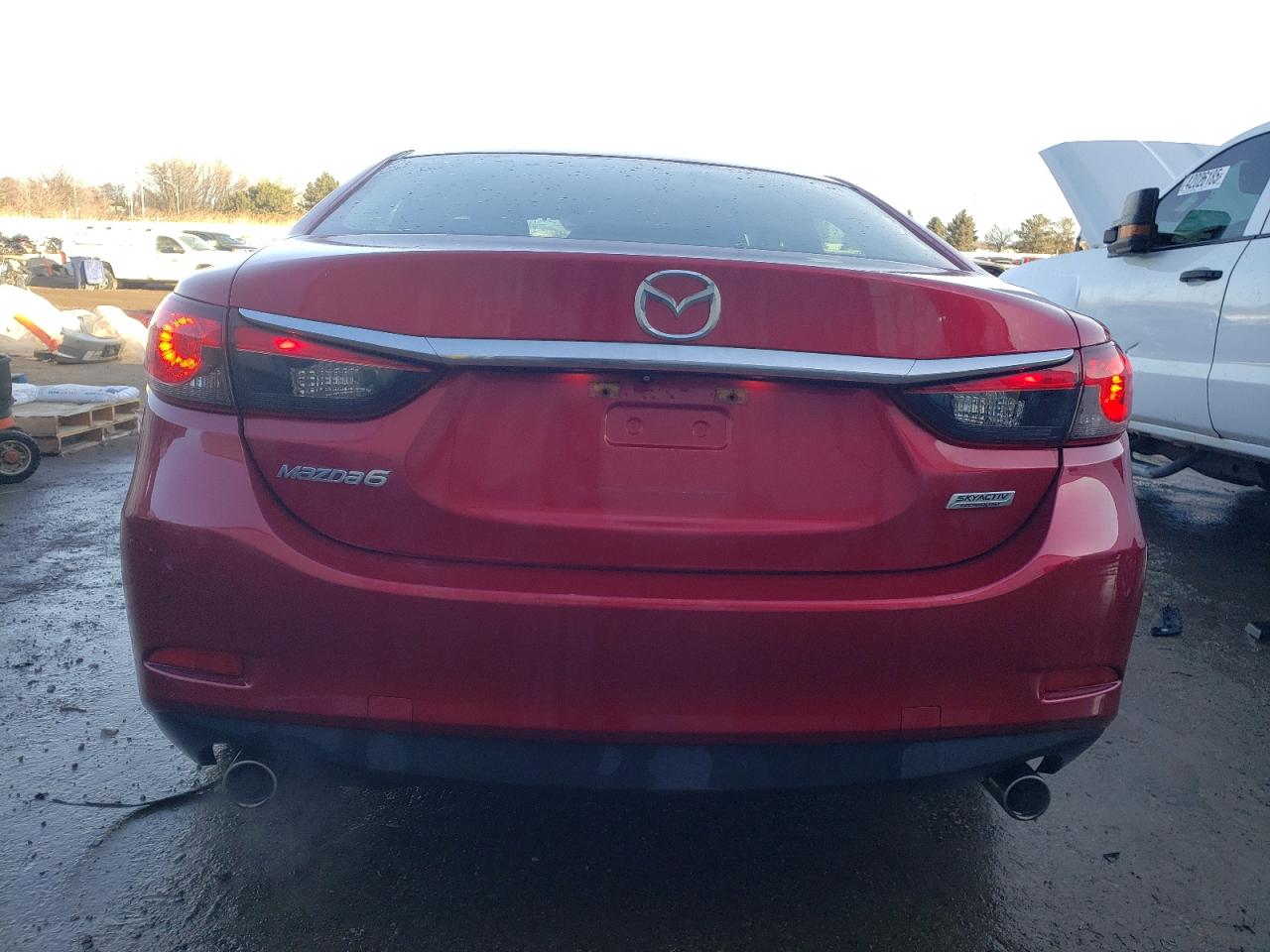 2015 Mazda 6 VIN JM1GJ1U58F1192164 Copart auction photo, side / rear end damage thumbnail 6