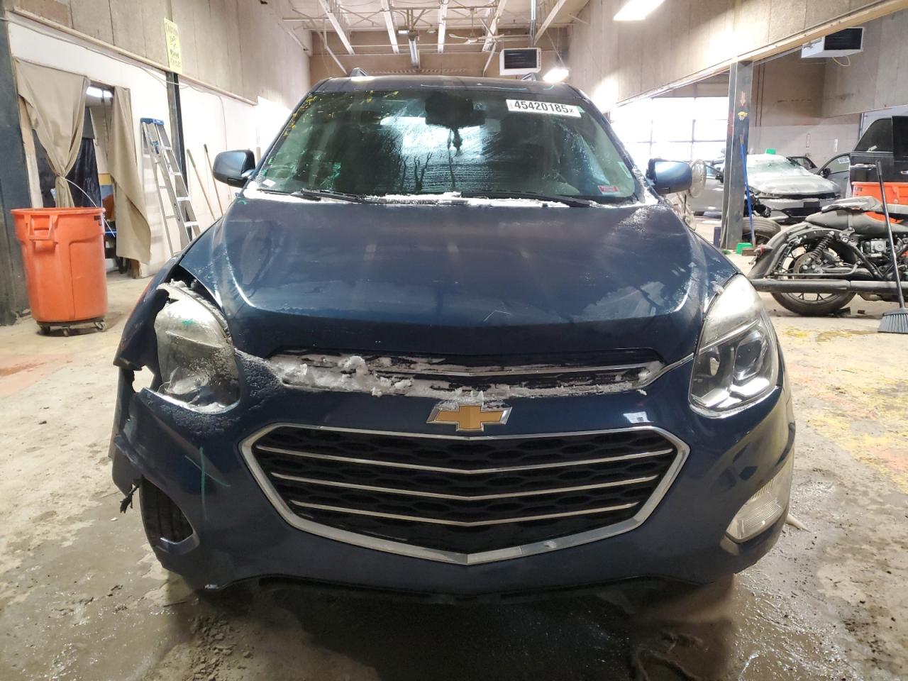 2016 Chevrolet Equinox VIN 2GNALCEK7G6351343 Copart auction photo, front end / side damage thumbnail 5
