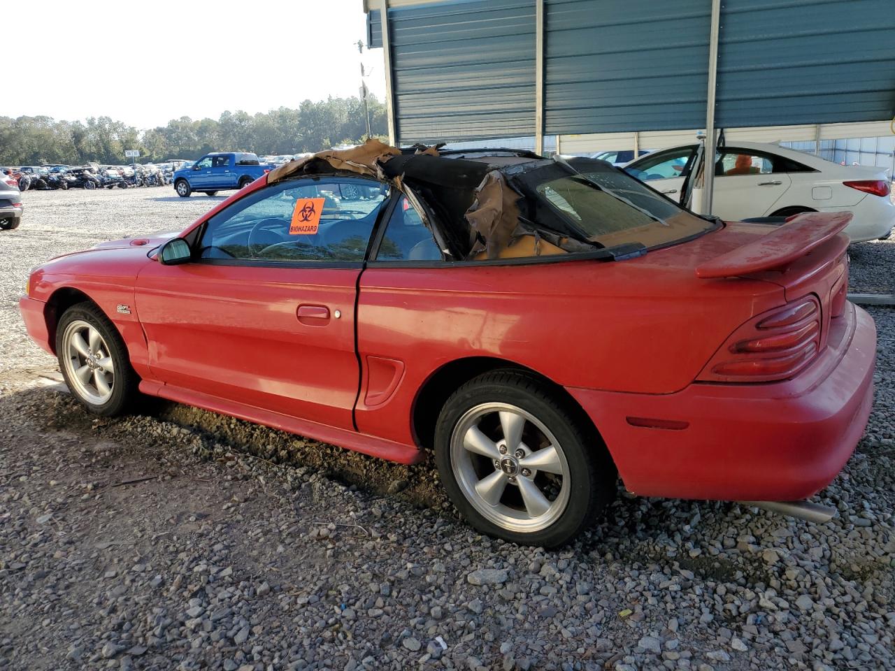 1994 Ford Mustang VIN 1FALP45T8RF170822 Copart auction photo, top/roof / water/flood damage thumbnail 2