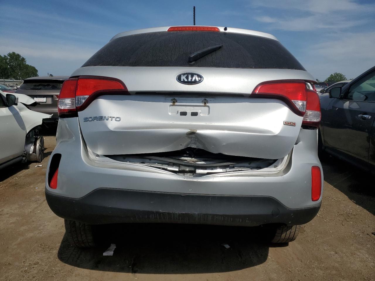 2014 KIA Sorento VIN 5XYKT3A64EG539484 Copart auction photo, all over / missing/altered vin damage thumbnail 6