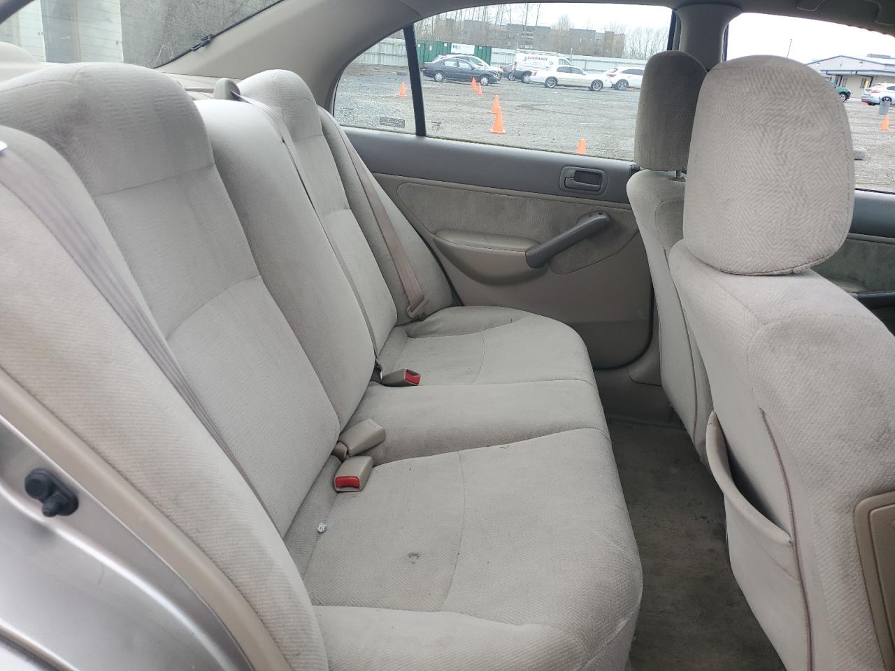 2001 Honda Civic VIN 2HGES16591H558713 Copart auction photo, front end damage thumbnail 10