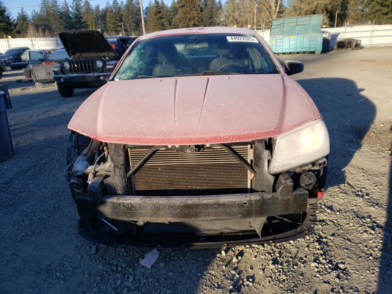 2013 Dodge Avenger VIN 1C3CDZAB1DN621556 Copart auction photo, front end / side damage thumbnail 5
