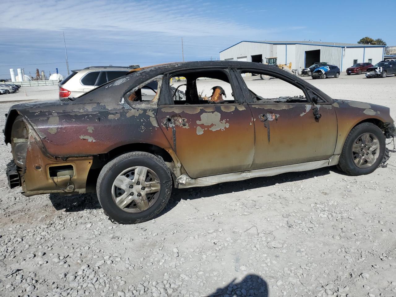 2010 Chevrolet Impala VIN 2G1WA5EK7A1106765 Copart auction photo, burn damage thumbnail 3
