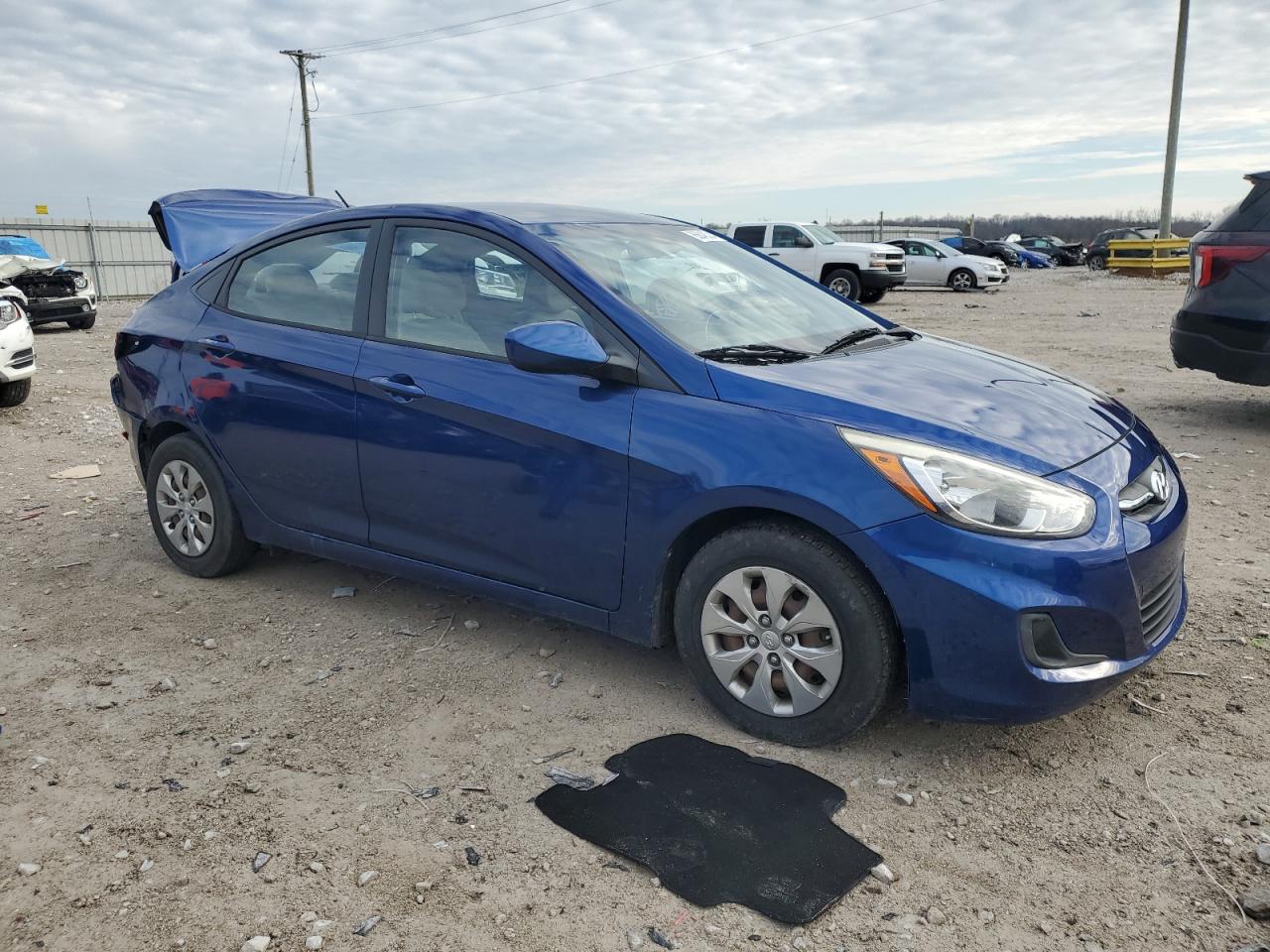 2016 Hyundai Accent VIN KMHCT4AE9GU015195 Copart auction photo, rear end damage thumbnail 4