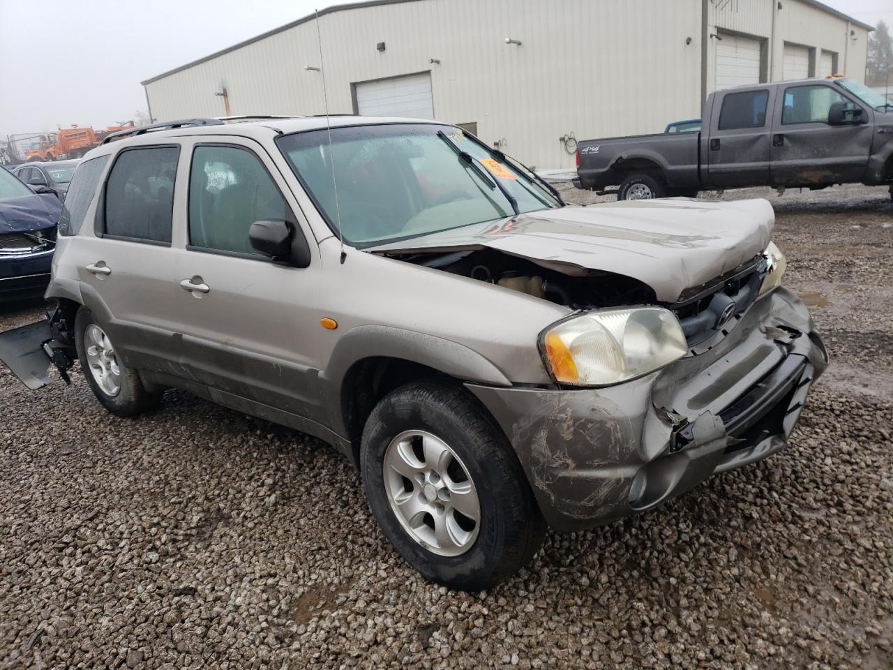 2001 Mazda Tribute VIN 4F2YU08121KM55426 Copart auction photo, rear end / front end damage thumbnail 4