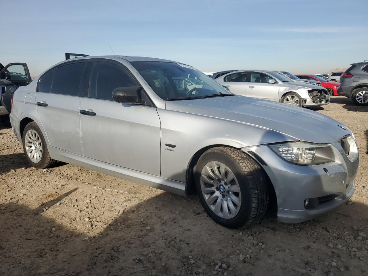 2009 BMW 3er VIN WBAPK735X9A453894 Copart auction photo, front end damage thumbnail 4